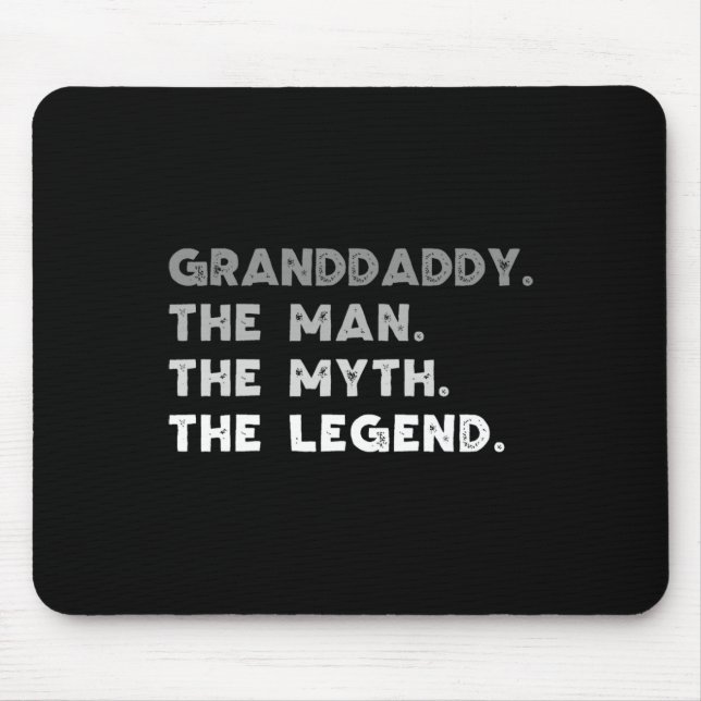 Mannen Myth the Legend Coola Grand-Pappa Musmatta (Framsidan)