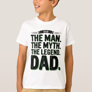 Mannen Myth the Legend Pappa T-Shirt Vintage