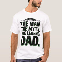 Mannen Myth the Legend Pappa T-Shirt | Vintage