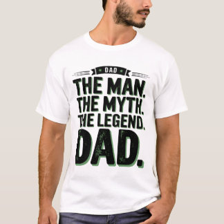 Mannen Myth the Legend Pappa T-Shirt | Vintage