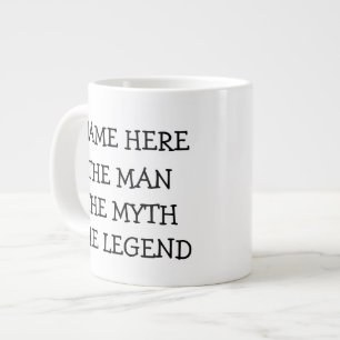 Mannen Myth the Legend Personlig Jumbo Mugg