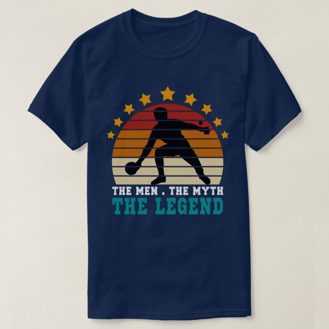 Mannen Myth the Legend Ping Pong T Shirt (Design framsida)