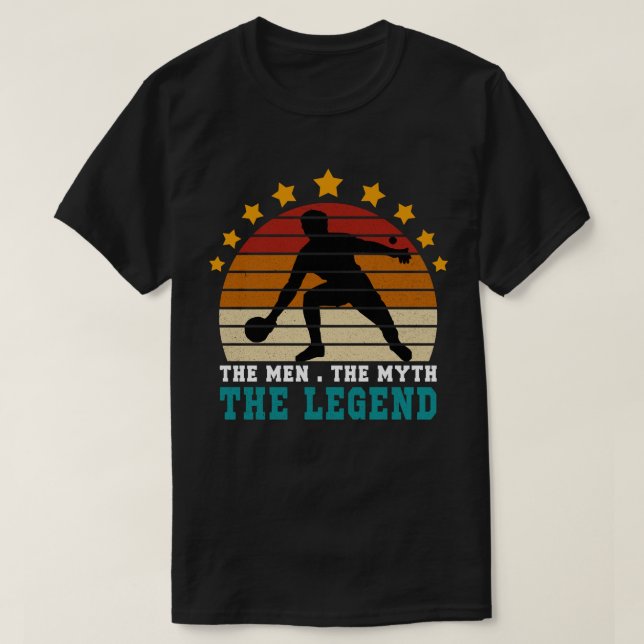 Mannen Myth the Legend Ping Pong T Shirt (Design framsida)
