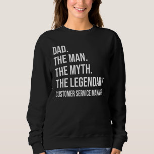 Mannen Myth the Legendary Customer Service Morsa T Shirt