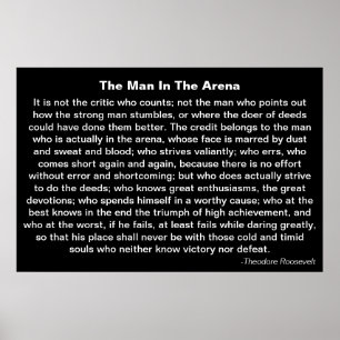 "Mannen på arenan" Poster