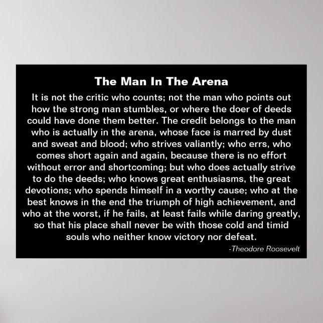 "Mannen på arenan" Poster (Framsidan)