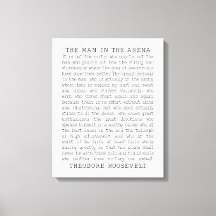 Mannen på arenan, Theodore Roosevelt-citatet Canvastryck