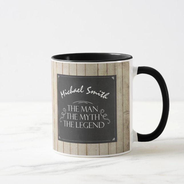 Mannen på Myth the Legend mugg Fars dag Gift (Höger)