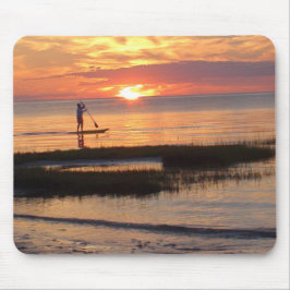 Mannen på Paddle Board i Cape Cod Mousepad Musmatta