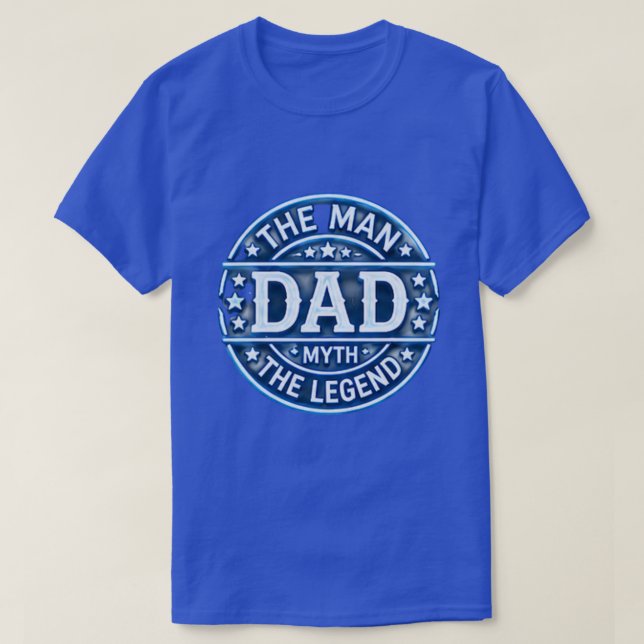 Mannen Pappan Myten Legenden T Shirt (Design framsida)
