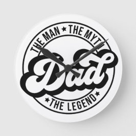 Mannen som myten om pappa far pappa Dada Rund Klocka