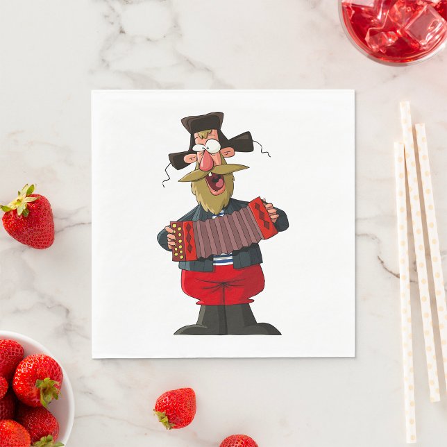 Mannen som spelar avtal pappersservett (Skapare uppladdad)