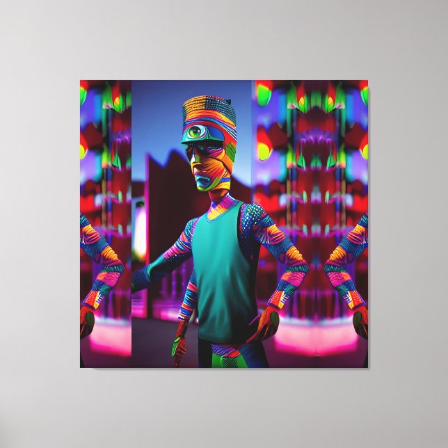 Mannen som spikade mitt kaffe - Ken Gage Art Canvastryck (Framsida)