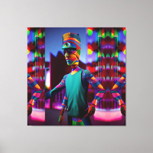 Mannen som spikade mitt kaffe - Ken Gage Art Canvastryck