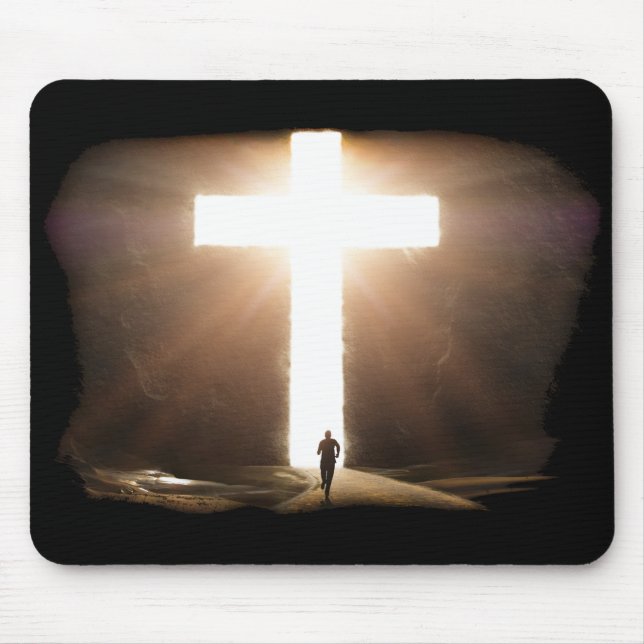Mannen som springer till Jesus kristna Kor Musmatta (Framsidan)