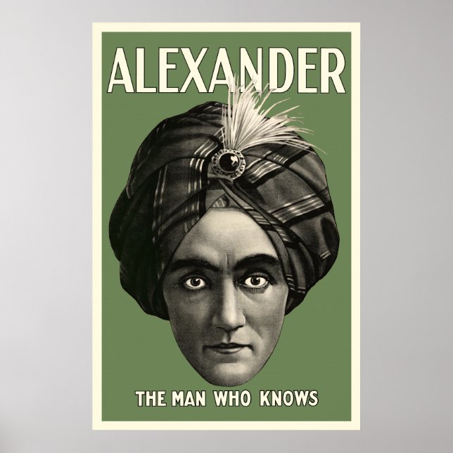Mannen som vet Poster - Grönt (Framsidan)