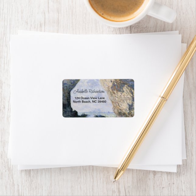 Manneporte från Claude Monet Adressetikett (Insitu)