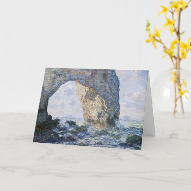 Manneporte från Claude Monet Kort (Gul blomma)