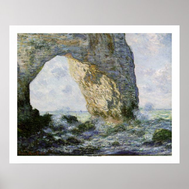 Manneporte från Claude Monet Poster (Framsidan)