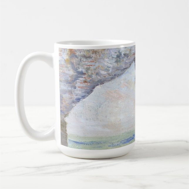 Manneporte nära Étretat av Claude Monet Kaffemugg (Vänster)