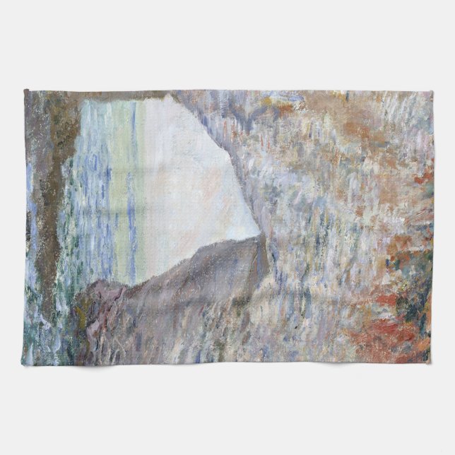 Manneporte nära Étretat av Claude Monet Kökshandduk (Horisontell)