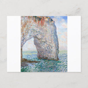 Manneporte nära Etretat av Claude Monet Vykort