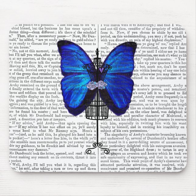 Mannequin Blue Butterfly Musmatta (Framsidan)