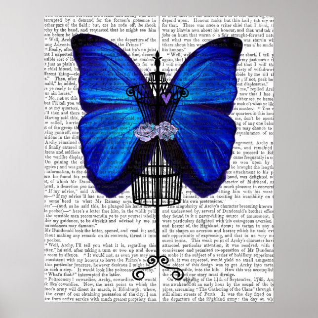 Mannequin Blue Butterfly Poster (Framsidan)