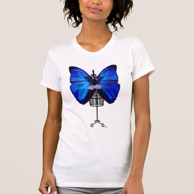 Mannequin Blue Butterfly Tee (Framsida)