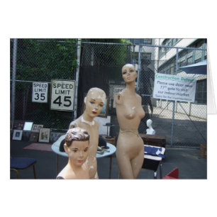 Mannequin-familjen 5x7 hälsningskort