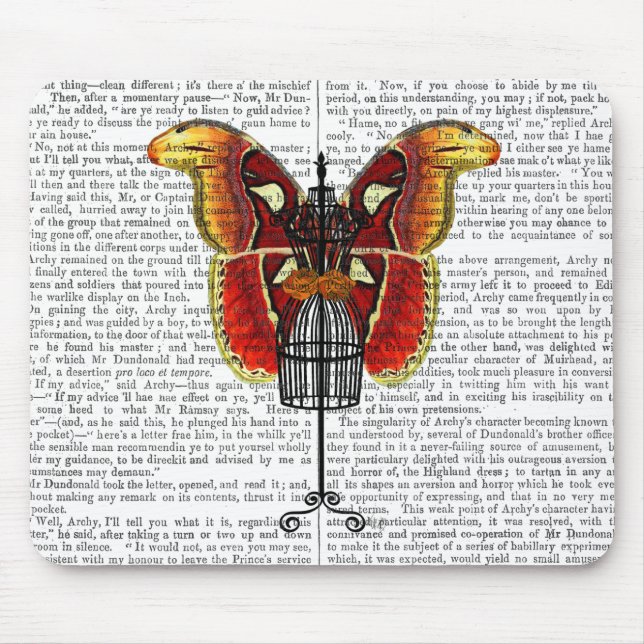 Mannequin Red and Gult Butterfly Musmatta (Framsidan)