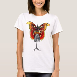Mannequin Red and Gult Butterfly Tee Shirt