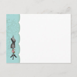 Mannequin-vykort med komplikationer vykort