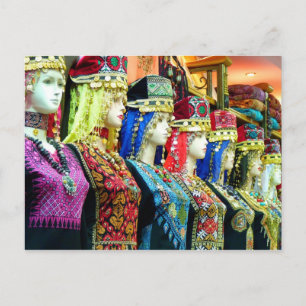 Mannequiner i traditionella kostymer, Amman, Jorda Vykort