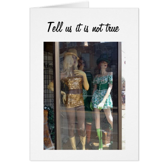 "MANNEQUINS KONSTATERADE ATT DU ÄR "50"-GRUPPKORT OBS KORT (Framsidan)