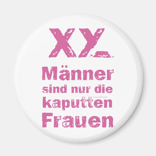 Männer, die kaputten Frauen Magnet (Framsidan)