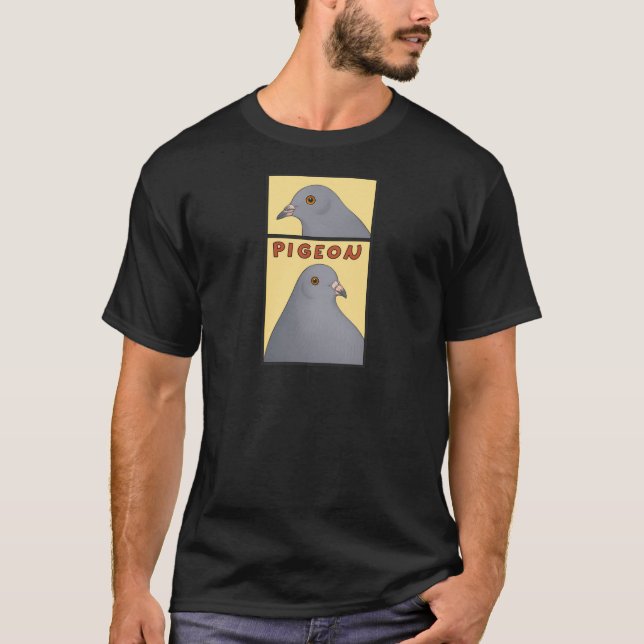 Männer T-Shirt Cartoon Pigeon (Framsida)