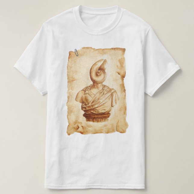 Männerbüste T Shirt (Design framsida)