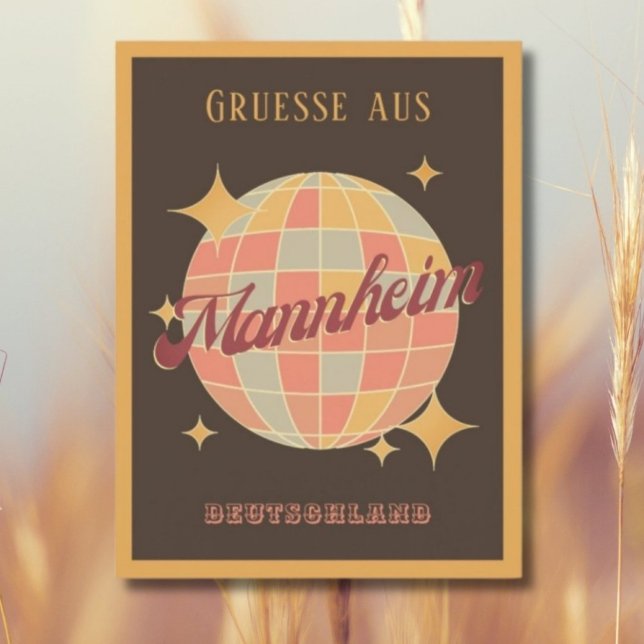 Mannheim Deutschland Retro Vintage Postcard Vykort (Skapare uppladdad)