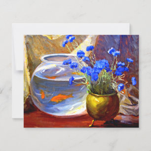 Mannheim - Guld fisk skål och blommor
