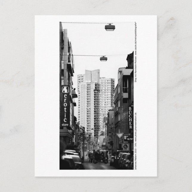 Mannheim - In den Quadraten Vykort (Framsida)