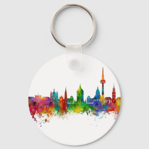 Mannheim Tyskland Skyline Nyckelring