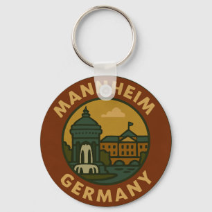 Mannheim Tyskland Stad Konst Nyckelring