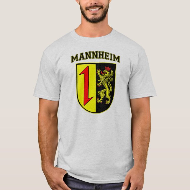 Mannheim Tysklandare Wappen/Vapensköld T-shirt (Framsida)