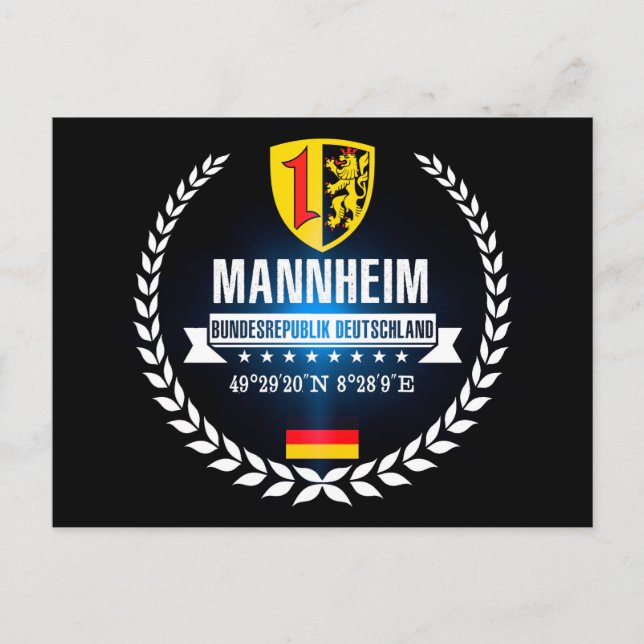 Mannheim Vykort (Framsida)