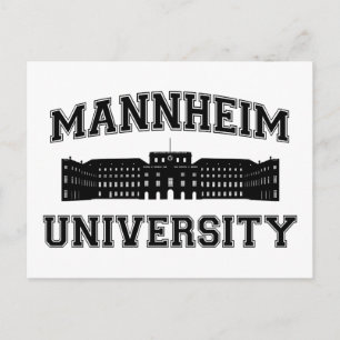 Mannheims universitet / Mannheim University Vykort