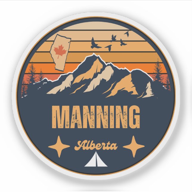 Manning, Alberta Klistermärken (Framsida)