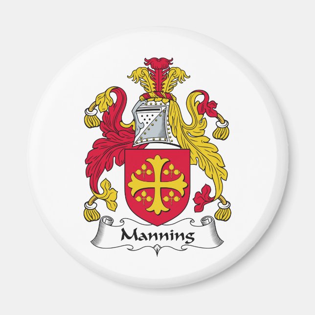 Manning Family Crest Magnet (Framsidan)
