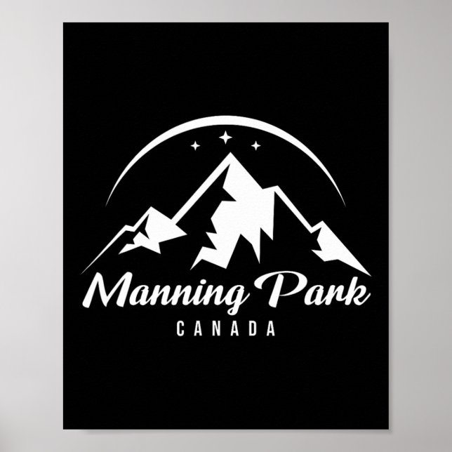 Manning Park Canada Ski Resort Skiing Snowboarding Poster (Framsidan)