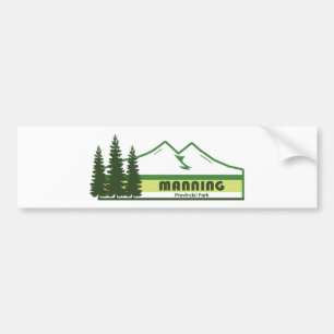Manning Provincial Park Gröna Ränder Bildekal